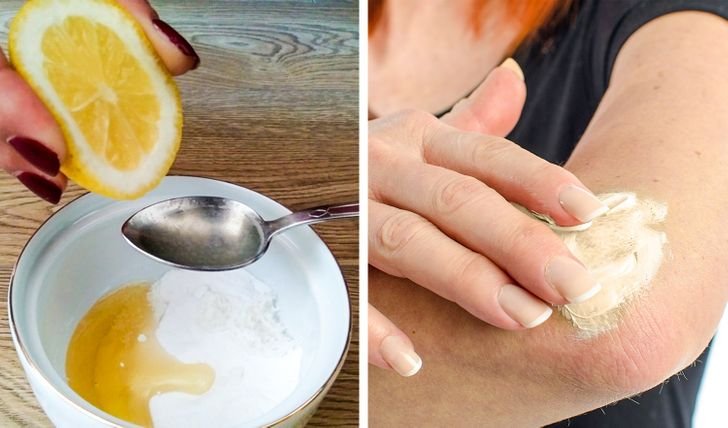 miel para blanquear codos y rodillas